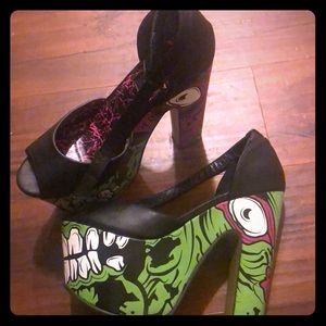 Iron Fist Platform Stomper Shoes for punk, goth